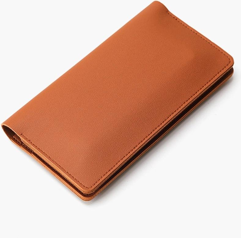 INF Wielofunkcyjne etui na telefon z imitacja skóry - Wodoodporny portfel i torebka brązowy