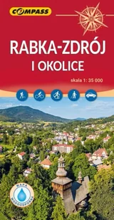Mapa - Rabka zdrój i okolice 1:35 000 - praca zbiorowa - Atlasy i mapy - miniaturka - grafika 1