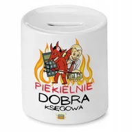 Skarbonki - SKARBONKA KSIĘGOWEJ KSIĘGOWEGO PIEKIELNIE DOBRA z Nadrukiem ze Zdjęciem - miniaturka - grafika 1