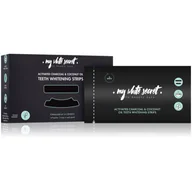 Wybielanie zębów - My White Secret My White Secret Charcoal and Coconut Oil paski wybielające do zębów 14 szt - miniaturka - grafika 1