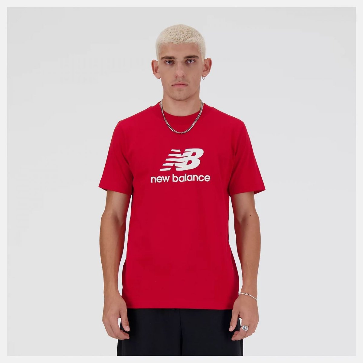 t-shirt sport uomo new balance mt41502 tre red