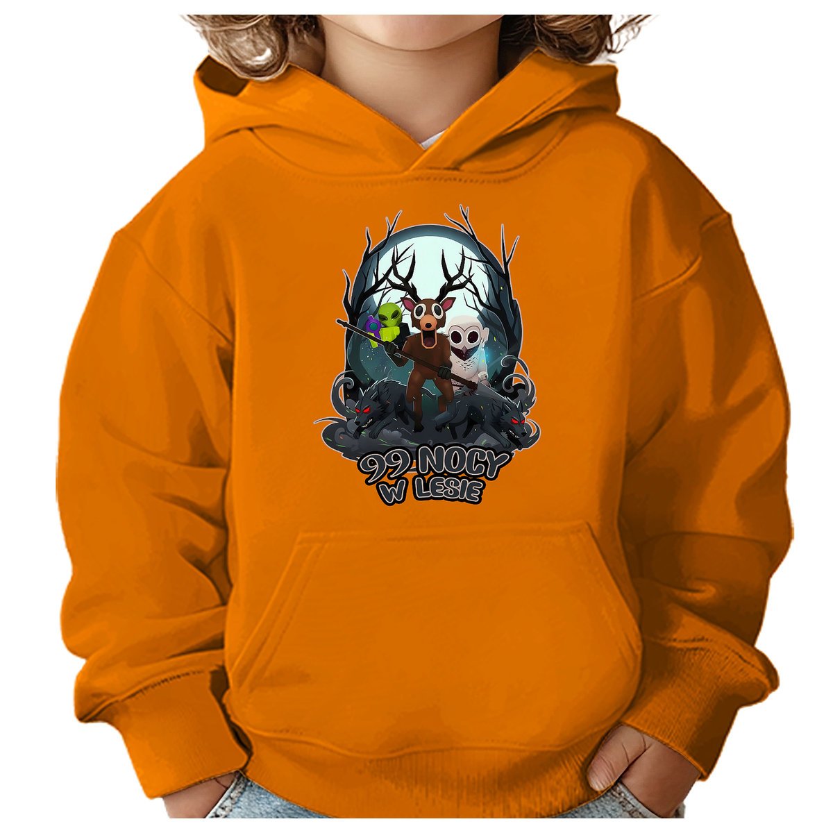 BLUZA DZIECIĘCA Z KAPTUREM 99 NOCY W LESIE ROBLOX 146-152 PREZENT
