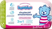 Chusteczki nawilżane - NIVEA Bambino Chusteczki emolientowe 3w1 hipoalergiczne 2 x 57 szt - miniaturka - grafika 1