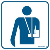 Systemy ekspozycyjne i znaki informacyjne - RE013 ORTOPEDIA, PN - PŁYTA PCV 1MM; (150X150MM) - miniaturka - grafika 1