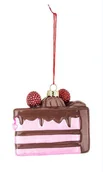 Bombki - Bombka świąteczna kawałek ciasta wys.8cm - miniaturka - grafika 1