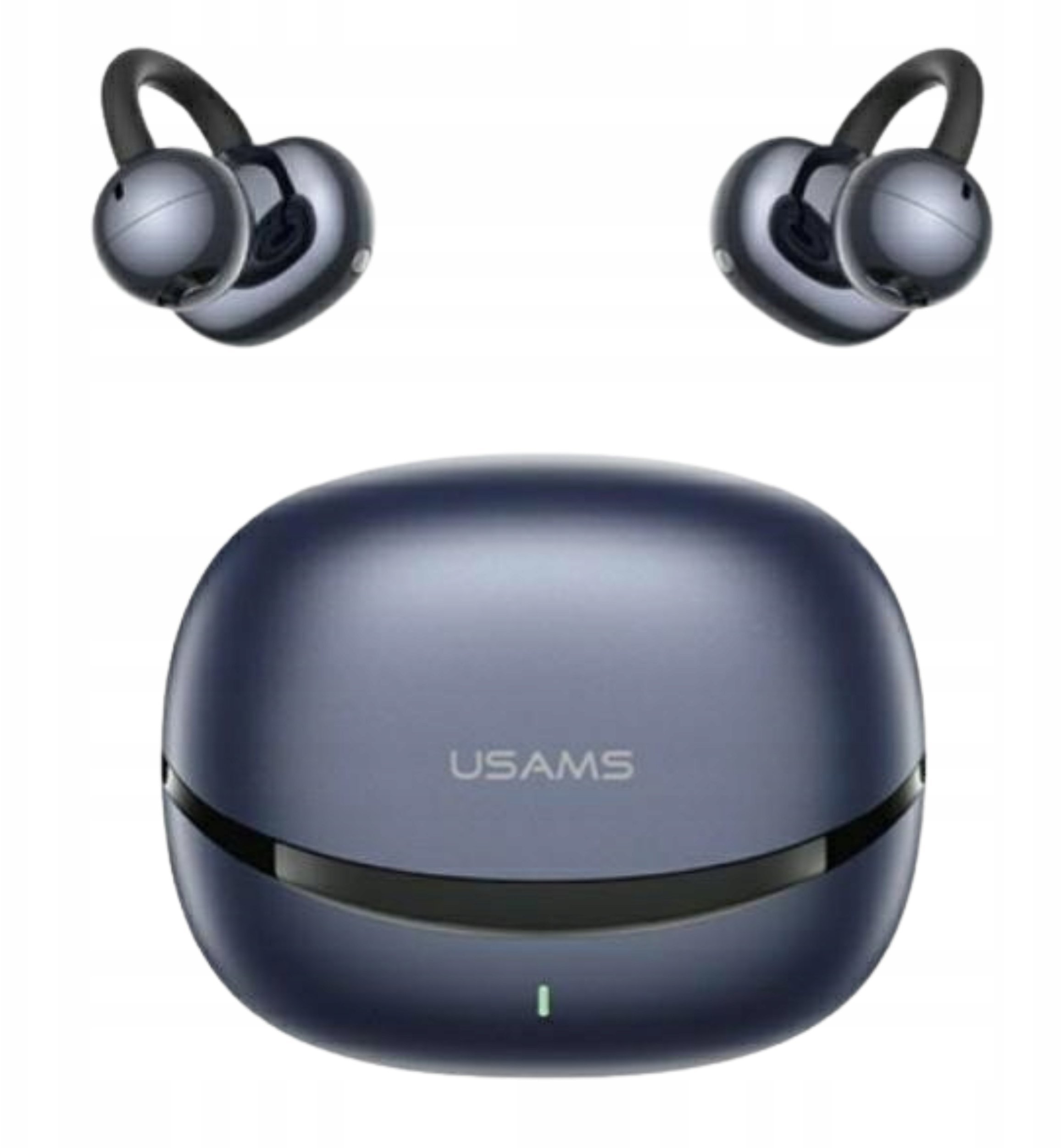 Usams TWS R03 Echo* Clip-on Bluetooth 6.0 bezprzewodowe niebieski