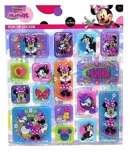 Naklejki wypukłe Disney Myszka Minnie 16 sztuk - Szkolne artykuły papiernicze - miniaturka - grafika 1