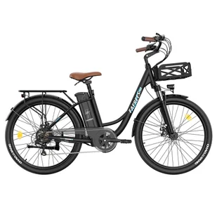 Rower elektryczny Fafrees F26 Lasting, silnik 250W, bateria 36V 20,3Ah, opony 26*1,95 cali, maks. prędkość 25km/h - Czarny - Rowery elektryczne - miniaturka - grafika 1