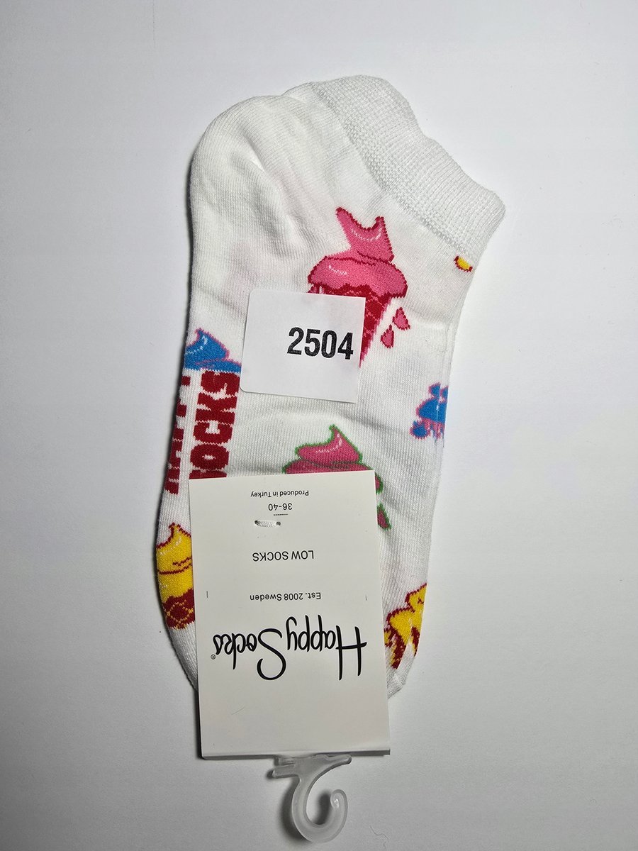 Kolorowe skarpety Happy Socks stopki unisex rozmiar 36-40 (2504)
