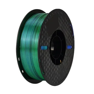 filament do drukarek 3D, jedwabiste wykończenie, opcja trzech kolorów, niebieski zielony pomarańczowy - Filamenty i akcesoria do drukarek 3D - miniaturka - grafika 1