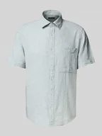 Koszule męskie - Koszula casualowa z kieszenią na piersi - miniaturka - grafika 1