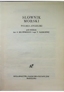 Słownik morski polsko - angielski - Książki do nauki języka angielskiego - miniaturka - grafika 1