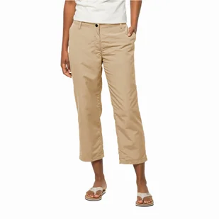Damskie spodnie Jack Wolfskin KALAHARI 7/8 PANTS W sand storm - 36 - Spodnie damskie - miniaturka - grafika 1