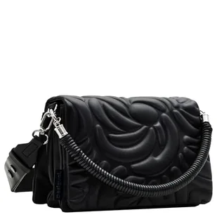 Desigual Akcesoria damskie PU torba na całe ciało, jeden rozmiar, Czarny, One Size - Torebki damskie - miniaturka - grafika 1
