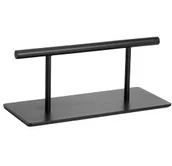 Meble fryzjerskie - Gabbiano podnóżek fryzjerski L008B czarny - miniaturka - grafika 1