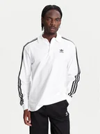 Koszulki męskie - adidas Polo adicolor Rugby IZ2459 Biały Regular Fit - miniaturka - grafika 1