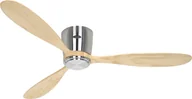 Wentylatory sufitowe - Energooszczędny wentylator sufitowy z pilotem Eco Plano Wood WiFi szczotkowany chrom / naturalne drewno - miniaturka - grafika 1