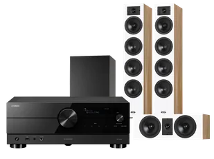 Kino domowe Yamaha RX-A2A (czarny) + Diva 6 + 7 (dąb) + BASSO 880 (czarny) - Kino domowe - miniaturka - grafika 1