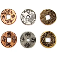 Gry planszowe - Zestaw 3 Orientalnych Metalowych Monet - miniaturka - grafika 1