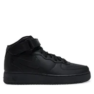 Sneakersy męskie - Sneakersy Nike Air Force 1 '07 Mid CW2289 001 Czarny - miniaturka - grafika 1