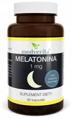 Witaminy i minerały - Medverita, Melatonina 1 Mg Dobry Sen, 90 Kaps. - miniaturka - grafika 1