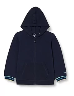 s.Oliver Junior Baby Boys bluza z kapturem, niebieska, 68, niebieski, 68 - Bluzy i sweterki niemowlęce - miniaturka - grafika 1