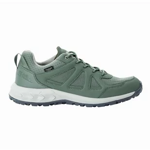 Jack Wolfskin Woodland 2 Texapore Low W damskie buty trekkingowe, Hedge Green, 37.5 EU - Buty trekkingowe damskie - miniaturka - grafika 1