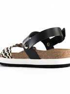 Sandały damskie - Sunbay Sandały "Galong" w kolorze czarno-białym - miniaturka - grafika 1