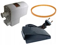 Akcesoria i części AGD - Zespół napędowy do maszyn Łucznik 400 i 700 komplet silnik regulator pasek - miniaturka - grafika 1