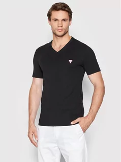 Koszulki męskie - GUESS T-Shirt M2YI32 J1311 Czarny Slim Fit - grafika 1