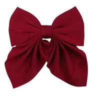 Ozdoby do włosów - Kokarda do Włosów Czerwona Duża Ozdobna Matowa Spinka Lekka i Wygodna - miniaturka - grafika 1