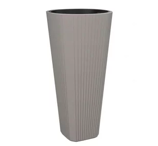 LAMELA doniczka MUZA 39x39 cm wysoka wys 81 cm taupe - Donice - miniaturka - grafika 1