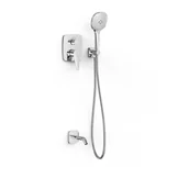 Zestawy prysznicowe - Zestaw prysznicowy podtynkowy Tres Canigó plus chrom 21828006 - miniaturka - grafika 1