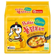 Szybkie dania obiadowe - Zupka Instant SAMYANG Ramen Hot Chicken Cheese Buldak 5x 140g - miniaturka - grafika 1
