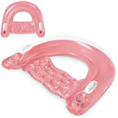 Materace dmuchane i koła do pływania - INTEX Fotel do pływania 147 x 99 cm różowy 58859 - miniaturka - grafika 1