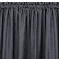 Zasłony - Zasłona MILANA kolor grafitowy styl klasyczny tunel 5 cm z grzywką 3 cm szenila 560x245 homede - CURT/HOM/MILANA/CHENILLE/TUNNEL - miniaturka - grafika 1