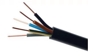 Przewód elektryczny ziemny wielodrutowy YKY 0,6/1kV 5x16mm2 CZARNY ELEKTROKABEL 1m - Przewody elektryczne - miniaturka - grafika 1