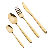 Zestawy sztućców - Starke GIULIA SZTUĆCE KOMPLET 24 EL W PUDEŁKU 6 OSÓB ZŁOTE STAL SZLACHETNA 5903313422239 - miniaturka - grafika 1