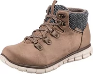 Buty trekkingowe damskie - Skechers Damskie buty trekkingowe Synergy-Cold Daze, szarobrązowy, 40 EU - miniaturka - grafika 1