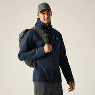 Kurtki i kamizelki sportowe męskie - Regatta Kurtka męska przeciwdeszczowa Birchdale II Niebieski, Rozmiar: S - miniaturka - grafika 1