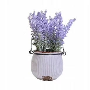 SZTUCZNY WRZOS KWIAT W DONICZCE JAK ŻYWY DEKORACJA DOMU RÓŻNE KOLORY - Sztuczne kwiaty - miniaturka - grafika 1