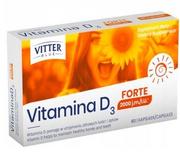 Witaminy i minerały - Diagnosis S.A. Vitter Blue Vitamina D3 FORTE 2000 j.m. 60 kapsułek 3543861 - miniaturka - grafika 1