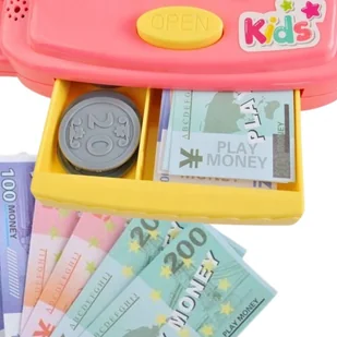 Kasa Sklepowa z Półką i Akcesoriami Różowa Lumarko! - Zabawy w naśladowanie dorosłych - miniaturka - grafika 5