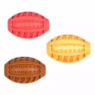 Zabawki dla psów - Piłka rugby z kolcami piszcząca 10cm - miniaturka - grafika 1