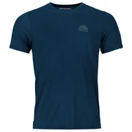 Koszulki sportowe męskie - Koszulka męska Ortovox 120 Cool Tec Mtn Stripe Ts M Rozmiar: XL / Kolor: ciemnoniebieski - miniaturka - grafika 1