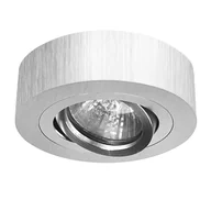 Lampy sufitowe - Sufitowa lampa 1007 Domeno LED okrągła krążek do salonu srebrna - miniaturka - grafika 1