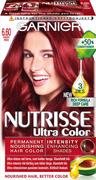 Farby do włosów i szampony koloryzujące - Garnier Farba do włosów Nutrisse Ultra Color 6.60 Intensiv Röd 60 Röd - miniaturka - grafika 1