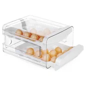 Pojemniki kuchenne - DWUPOZIOMOWY ORGANIZER POJEMNIK DO LODÓWKI NA 40 JAJEK 229164 - miniaturka - grafika 1