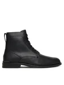 Botki męskie - Tommy Hilfiger Kozaki Corporate FM0FM05577 Czarny - miniaturka - grafika 1