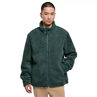 Urban Classics Damska kurtka Basic Sherpa, zielony butelkowy, XL - Kurtki damskie - miniaturka - grafika 1